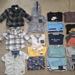 Baby Boy Clothes Size 12 Months Bundle of Shirts, Shorts, & Pants