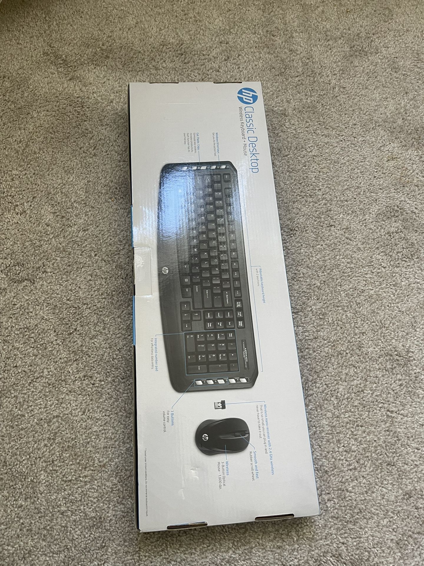 HP wireless keyboard, black