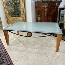 Beautiful Vintage Glass Top Coffee Table🌷