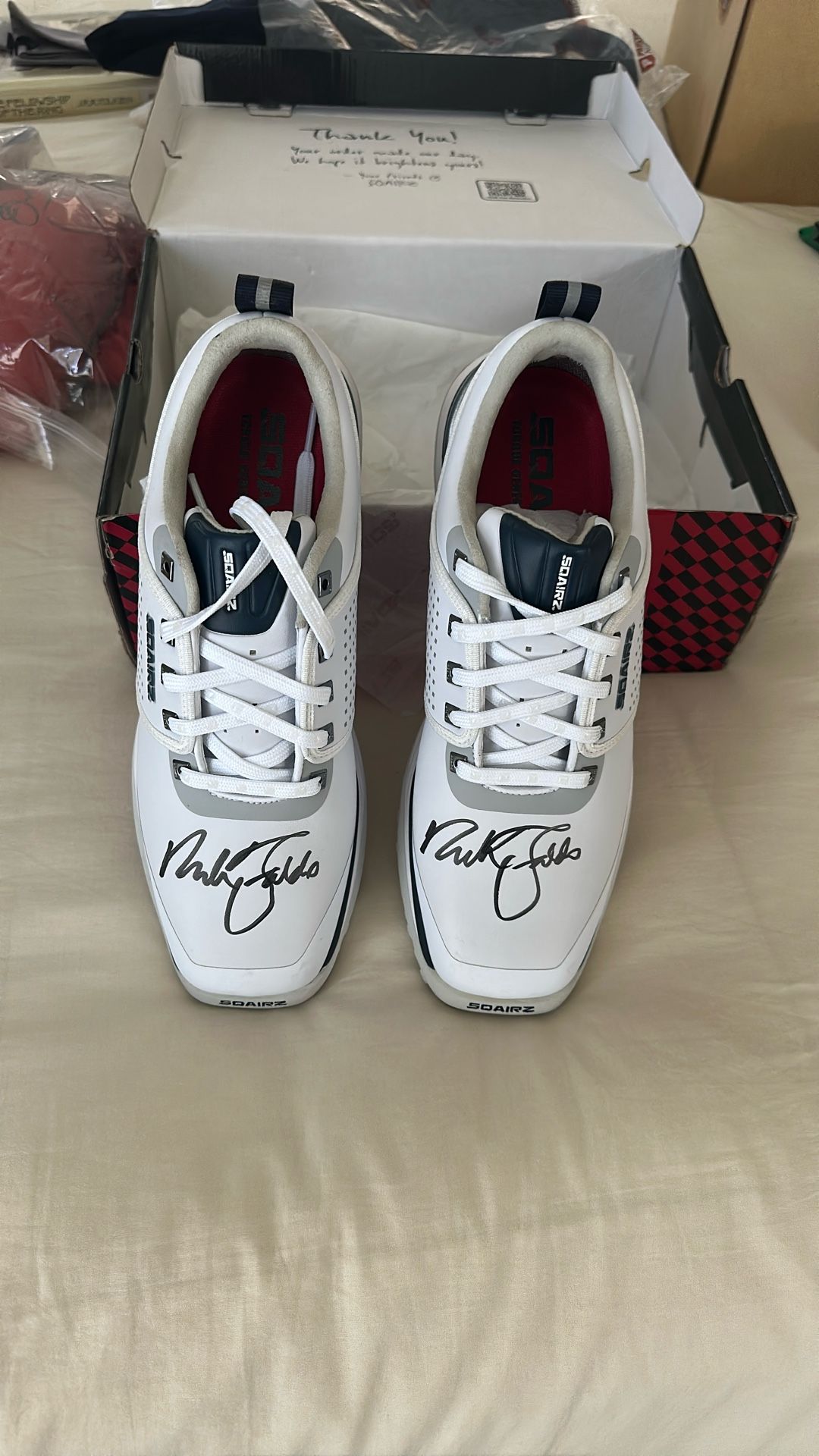 Nick Faldo Signed Golf Shoes