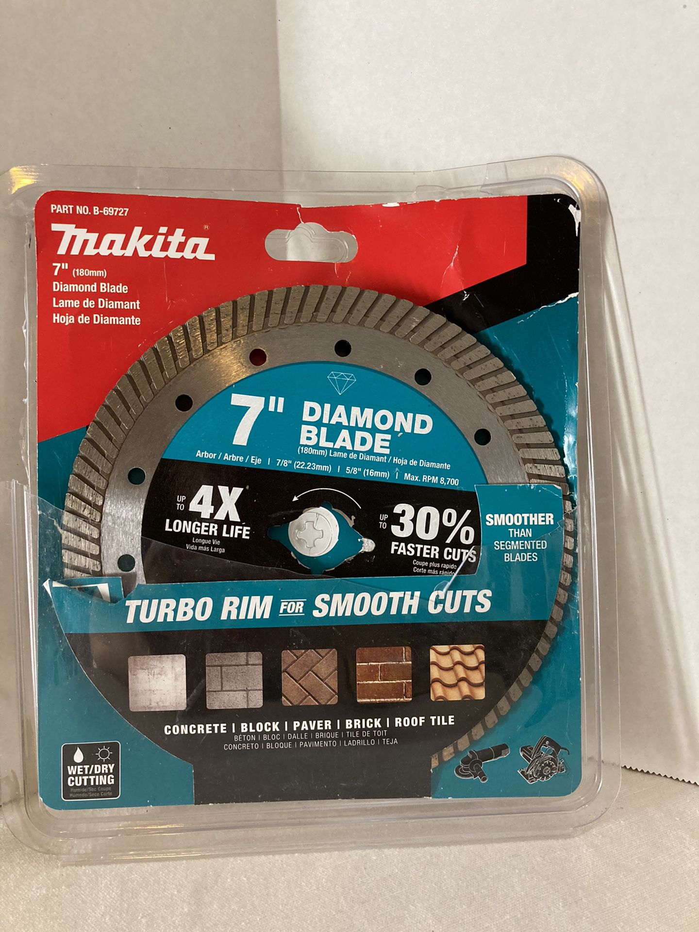 Makita 7 in. Turbo Rim Diamond Blade for General Purpose