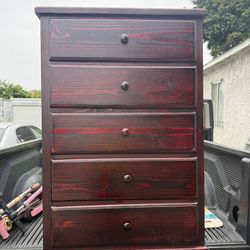 Red Dresser Drawers