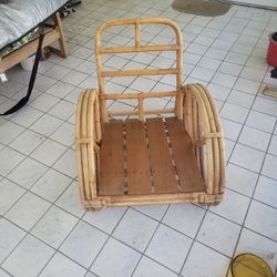 Paul Frankel Style Mid Century Pretzel Ratton Chair