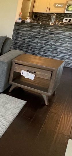 Wood End Table
