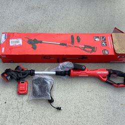 CRAFTSMAN WEEDWACKER V20 20-volt Max 13-in Straight Cordless String Trimmer Edger Capable (Battery Included)