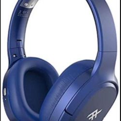 Wireless on Ear Headphones with Active Noise-canceling Technology, Blue