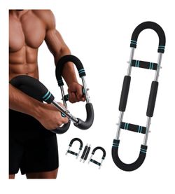 Twister Arm Trainer for Men, Adjustable Chest Shoulder Workout Equipment, Detachable Forearm Exercise Strengthener Fitness Equipment for Home Gym