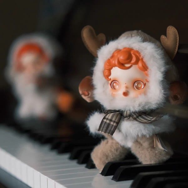 POPMART SKULL PANDA Winter Symphony Plush Keychain – Rare Blind Box Find
