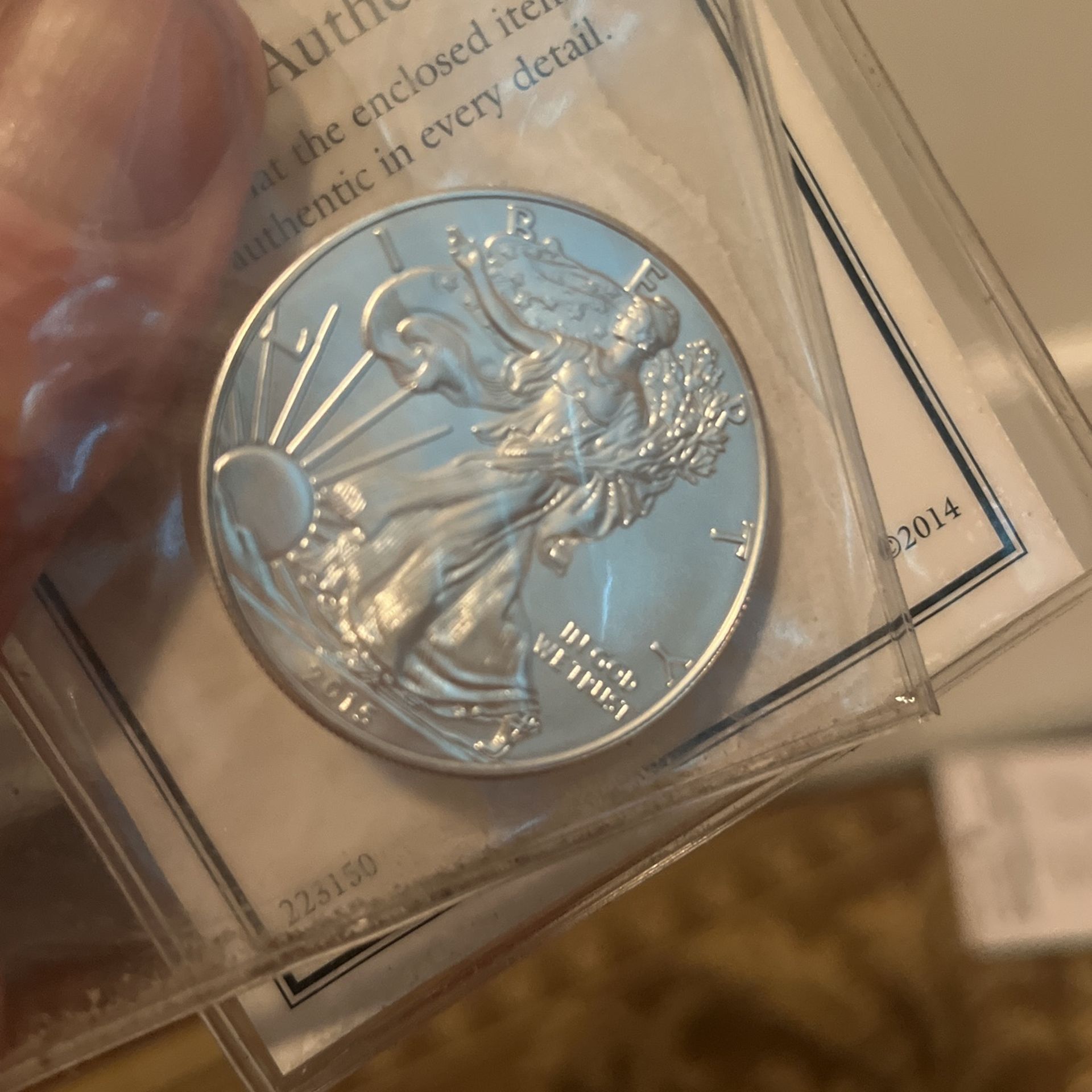 1oz Silver Walking Liberty Coin.