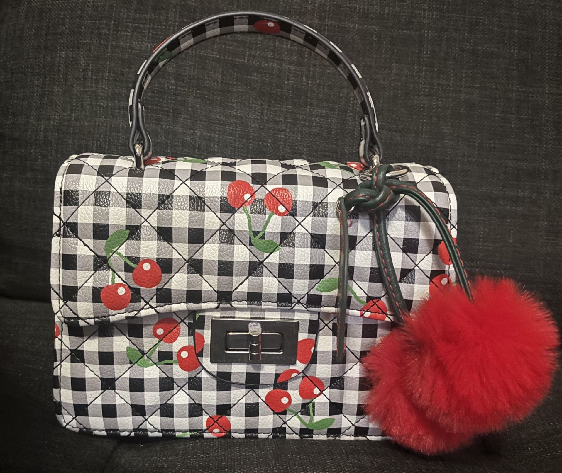 Gingham Cherry π Purse