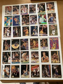Lot Of 36 Divac, Schrempf, Petrovic, And Marciulonis Basketball Cards