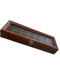 Vintage Wooden Collector’s Cabinet