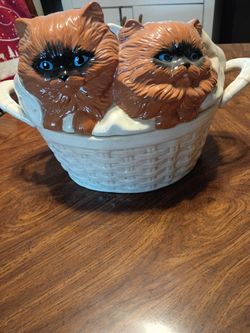 80s vintage ceramic cookie jar