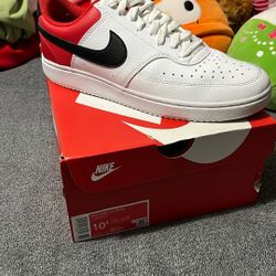 Red & White Nike Court Vision For Sale 