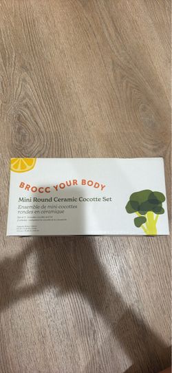 Brocc Your Body Mini Round Ceramic Cocotte Set