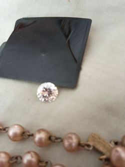 Loose Round Faceted Clear Gemstone