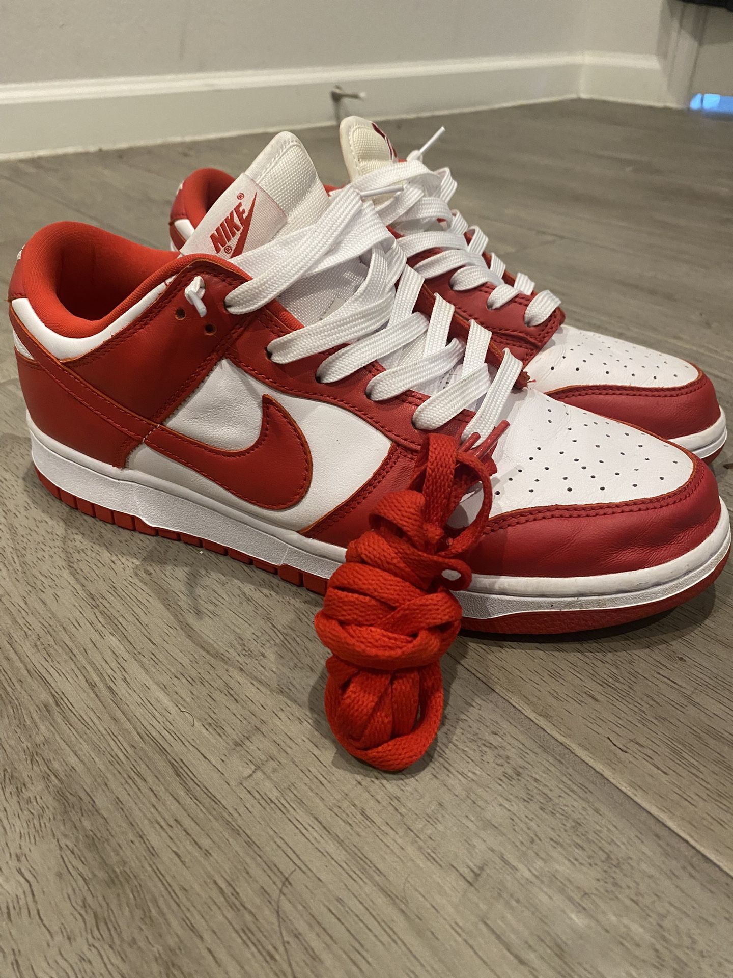 Red And White Dunks | Size 9.5 Men’s