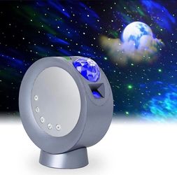 LED Star Projector Light, Galaxy Lighting, Moon Nebula Night Lamp with Base, Remote Control and Battery Operated for Gaming Room, Home Theater, Bedroo