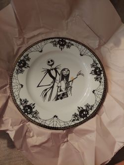 Nightmare Before Christmas Jack & Sally Plates