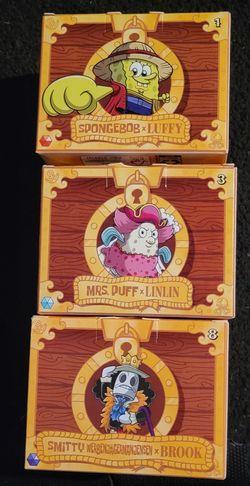 SpongeBob x One Piece Crossover Mini Figure Boxes Set of 3