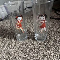 Betty Boop Drinking Glasses