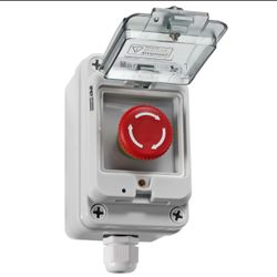 JZHGVF LA38/203 Emergency Stop Button IP67 Red Mushroom 22mm 10A