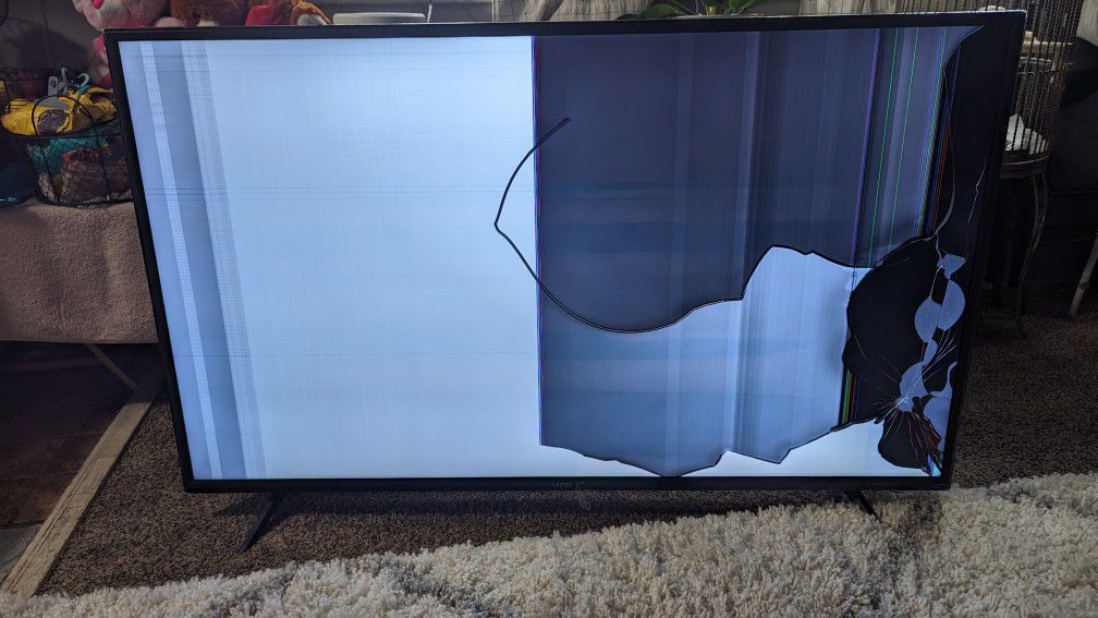 55 Inch Smart  TV .Damaged Screen 