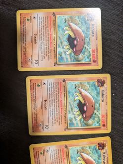 Pokemon first edition fossil kabuto