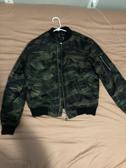 Camo Green Bomber Jacket