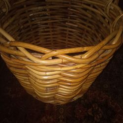 Vintage French Wicker Basket 