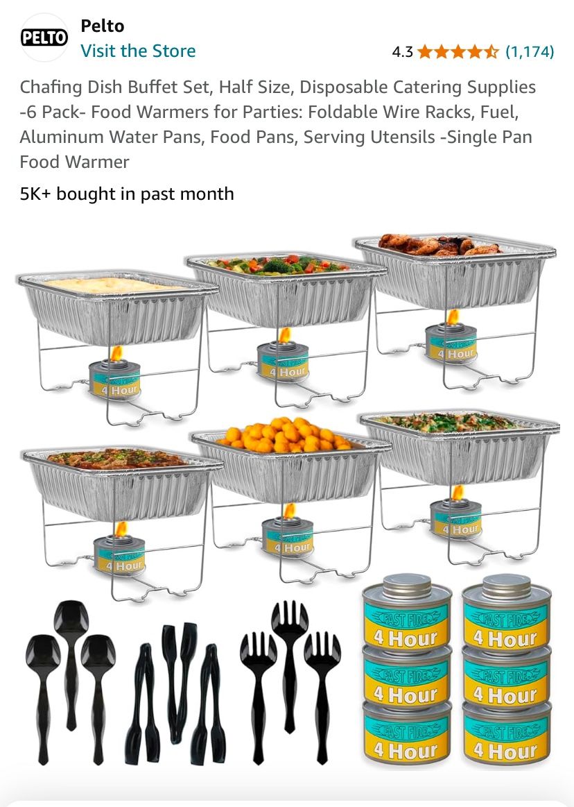 PELTO new chafing dish buffet set