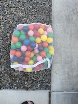 Colorful Kids Ball Pit Balls in Mesh Bag