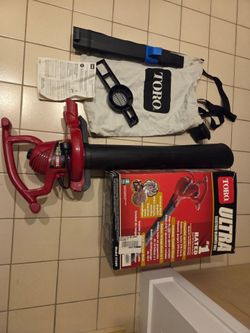 Toro electric leaf vacuum and blower