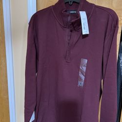 Size XL Mens Long Sleeves Brand New Shirt .Claiborne Brand $25.burgundy Color