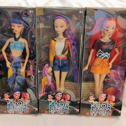 Kpop Demon Hunter Barbie Dolls Singing/ Lights/ Accessories