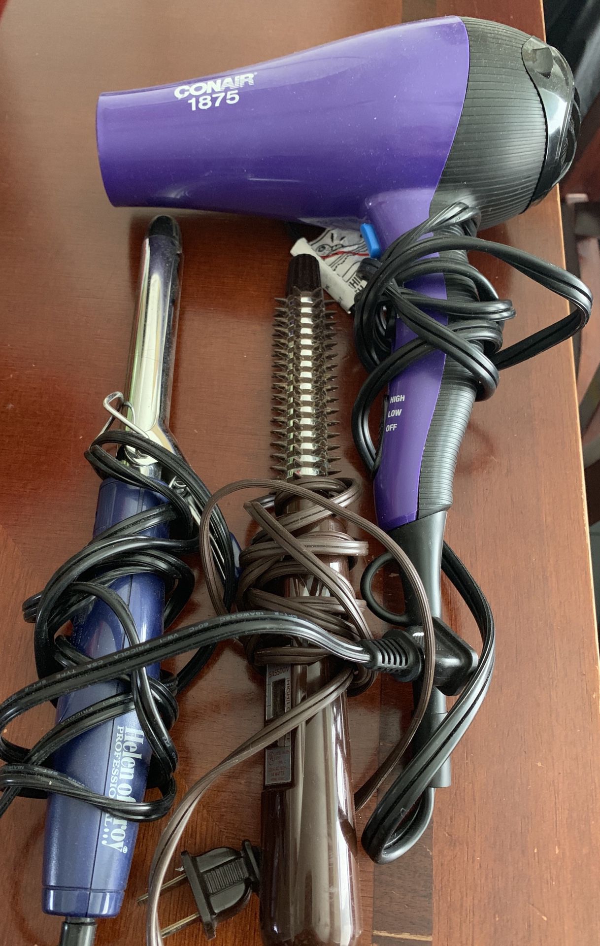 Hair dryer and curling irons