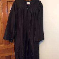 2 Black Graduation Robes & 1 Cap