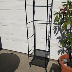Portable Clothes Rack On Wheels 