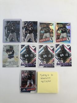 Luis Robert lot optic Topps chrome silver refractor