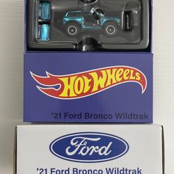Hot wheels rlc ford bronco wildtrack blue