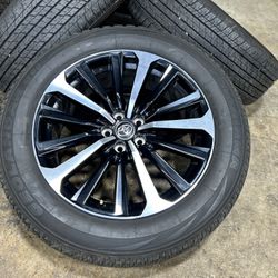 (4) OEM 2023 Toyota Highlander 2024 75699 96968 OEM rims 20 x 8 CnC Gloss Black