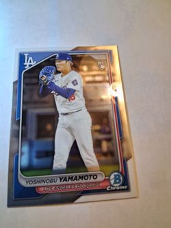 2024 Yoshinobu Yamamoto,  Bowman Chrome Card # 73