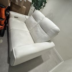 White Leather Sofa
