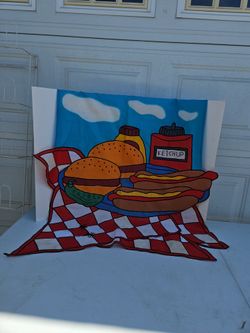 Summer picnic flag
