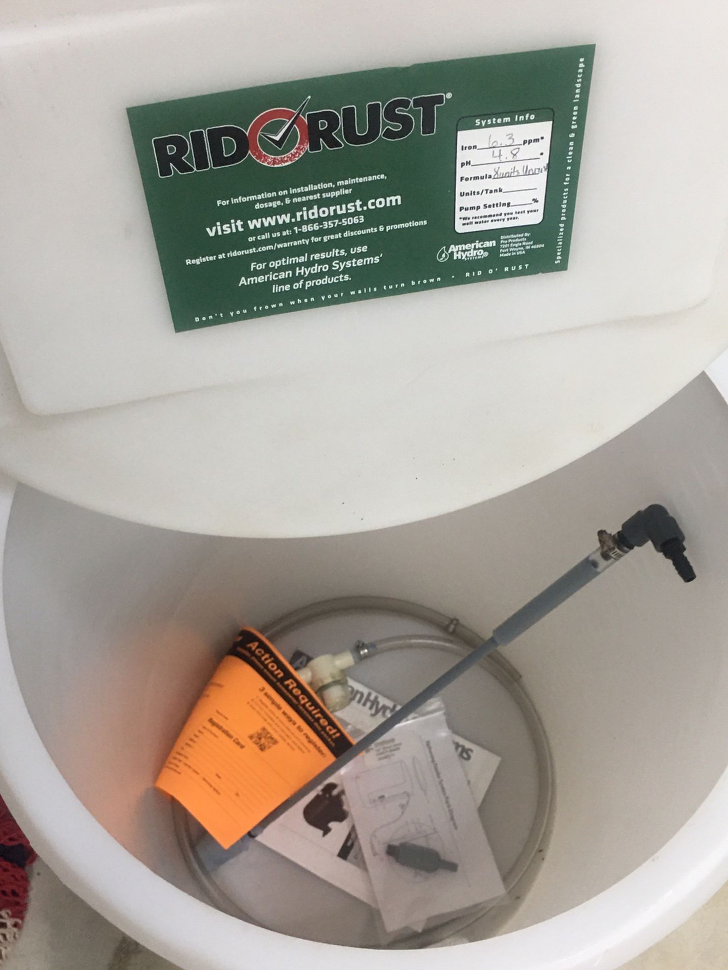 Irrigation Rid-O-Rust System
