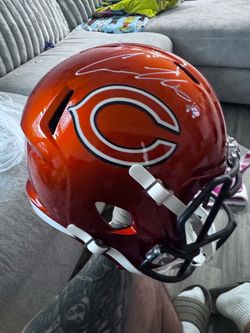 Cole Kmet signed Chicago Bears replica helmet