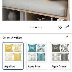 6 Month Used Set Of 3 Pillow Set  - 10$