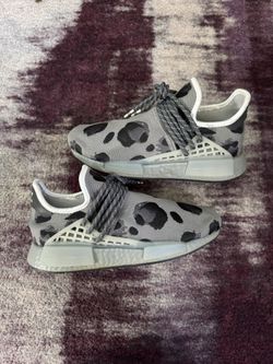 adidas NMD Hu Pharrell animal print ash grey