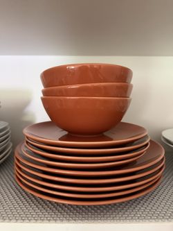12 Pieces Aet Orange Color Great Condition