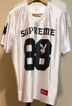 Supreme football jersey white shirt size large